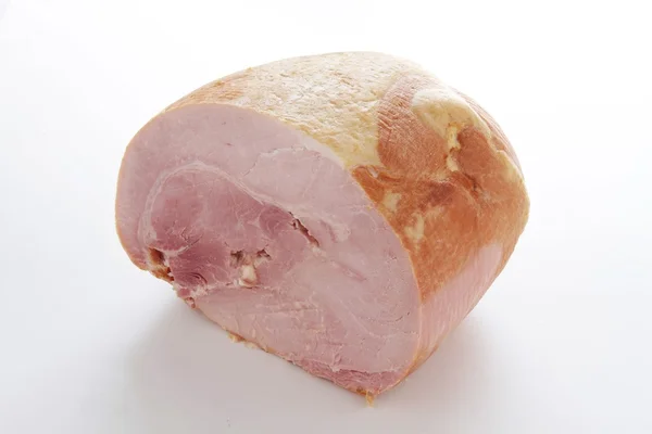 Gekookte ham geïsoleerd — Stockfoto