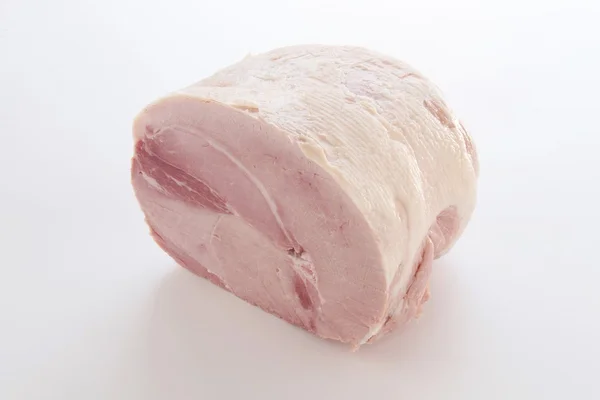 Gekookte ham geïsoleerd — Stockfoto