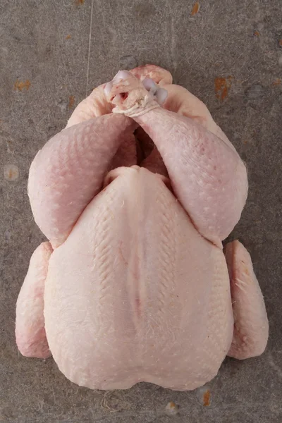 Preparação de frango cru — Fotografia de Stock