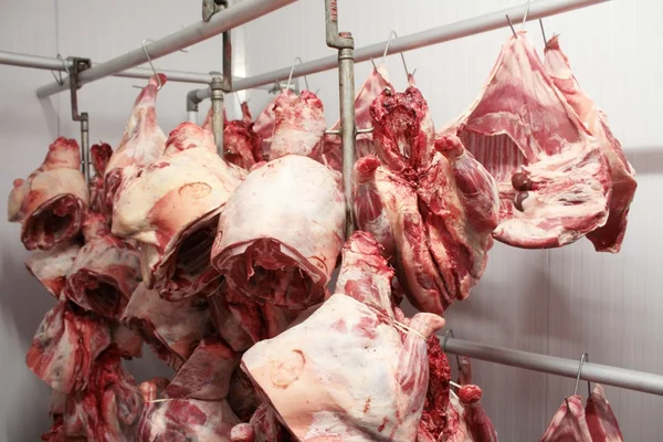 Butchering meat closeup — Stock Photo, Image