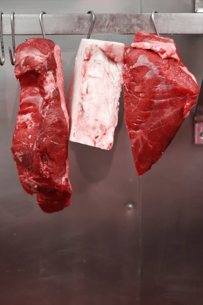 Butchering meat closeup — Stock Photo, Image