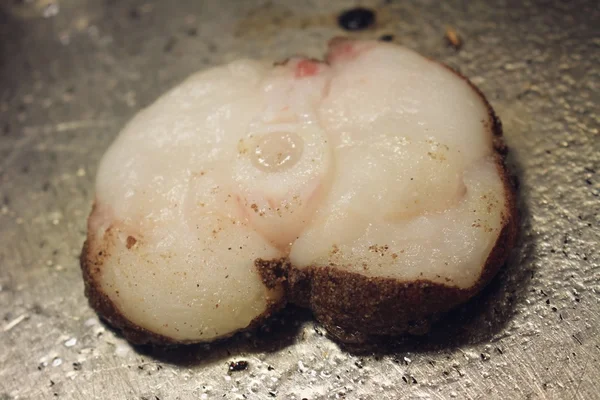 Koken in de keuken op pan — Stockfoto