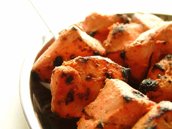 Poulet indien Tikka Kebab — Photo