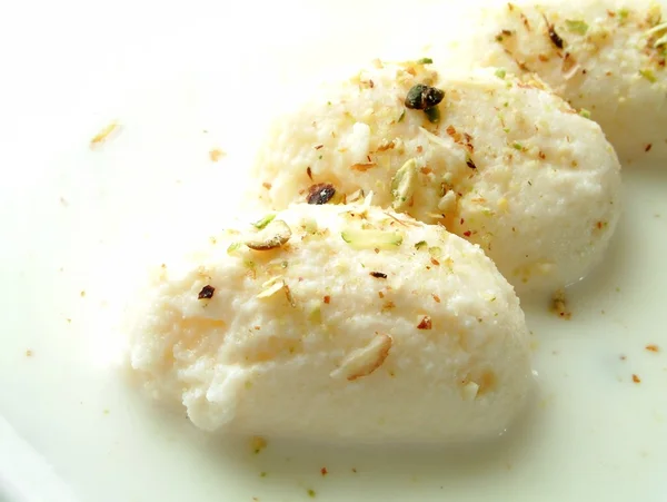 Indian rasmalai dessert — Stock Photo, Image