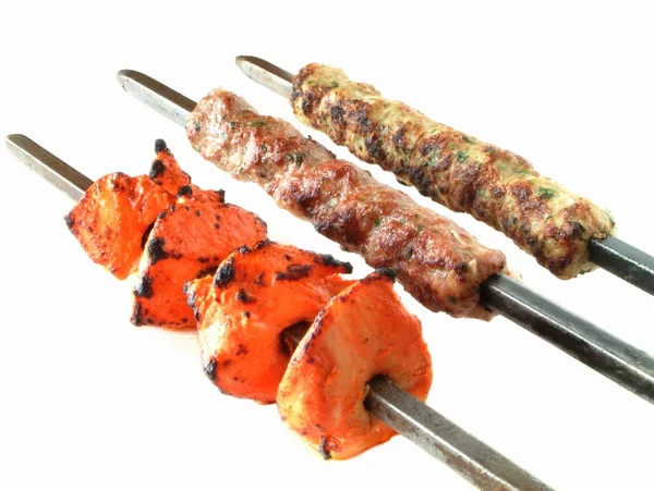 Shish kofta tikka Brotwickel — Stockfoto