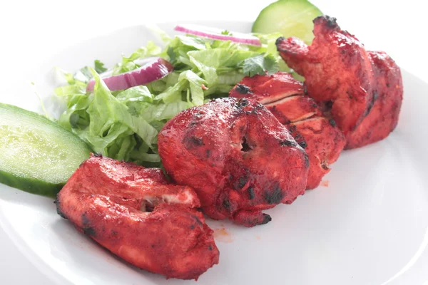 Pollo indiano Tikka Kebab — Foto Stock