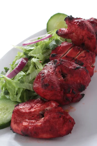 Indiai Csirke Tikka Kebab — Stock Fotó