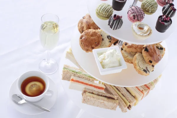 Afternoon tea cakes selection — Stock Photo, Image