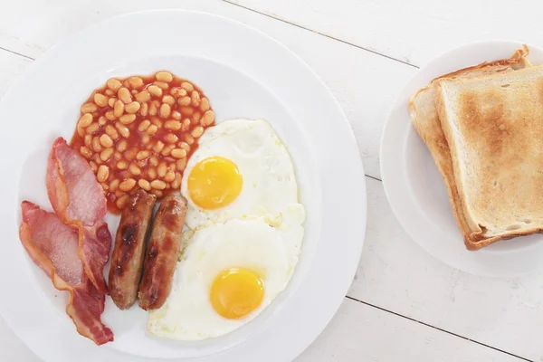 Traditional full English breakfast — Stock Photo, Image