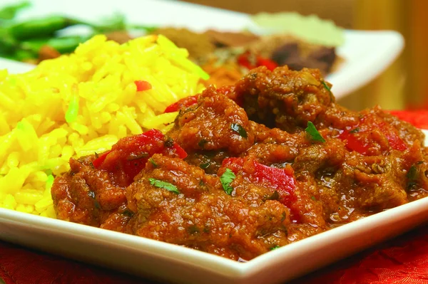 Indisk curry måltid — Stockfoto
