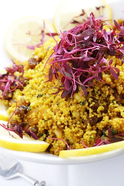 Couscous salad in bowl — Stock Photo, Image