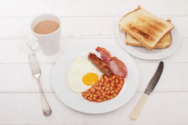 Traditionell engelsk frukost — Stockfoto