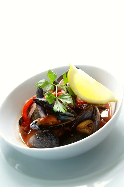 Fresh cooked mussels — Stock Photo, Image