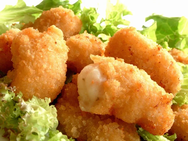 Breaded scampi tails — Stock Photo, Image