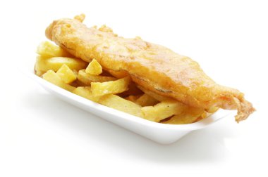 geleneksel İngiliz balık ve cips
