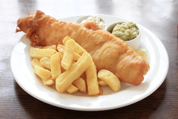 Cena fish and chips — Foto Stock