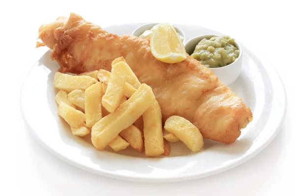 Cena fish and chips — Foto Stock