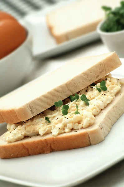 Tasty Egg sandwich — Stock Photo, Image