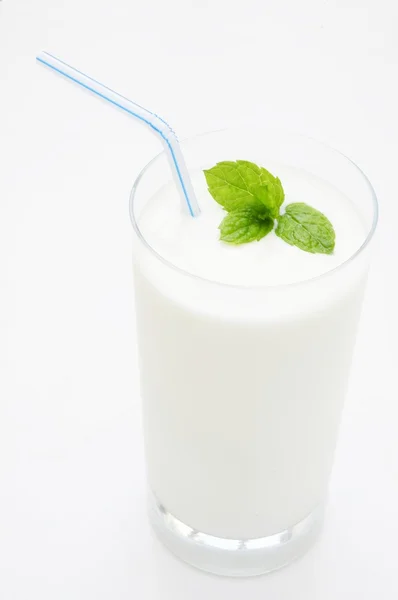 Glas yoghurt drink — Stockfoto