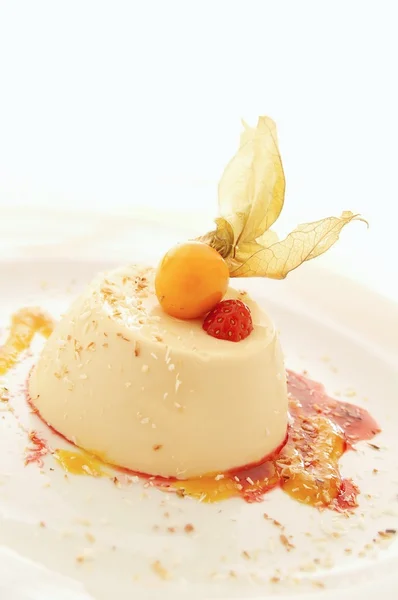 Panna cotta dolce — Foto Stock