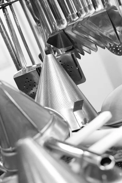 Stainless steel kitchen utensils — Stock Photo, Image