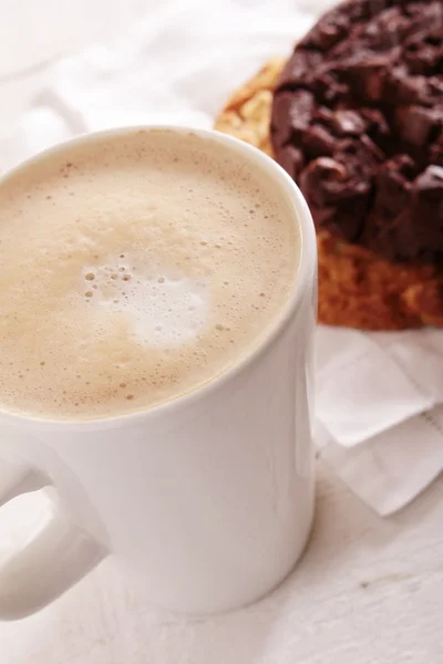 Caffè cappuccino con biscotti — Foto Stock