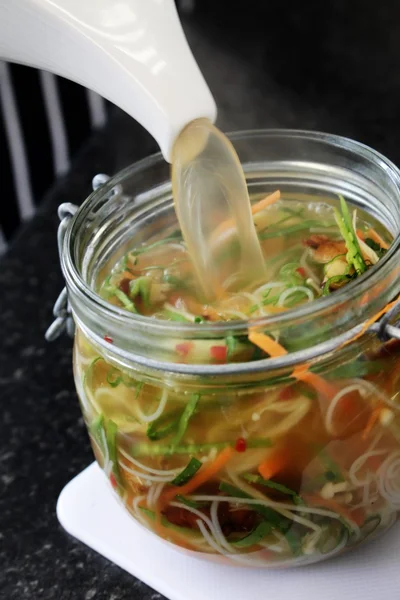 Sopa de fideos chinos — Foto de Stock