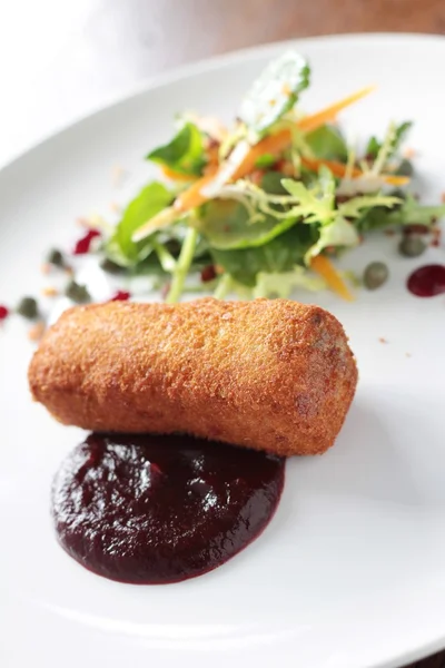 Aperitivo croquete de batata — Fotografia de Stock