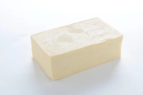 Stor skiva ost — Stockfoto