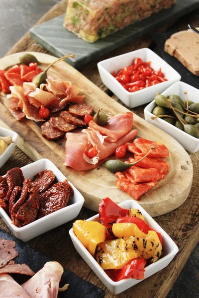 Antipasta Canapes selection — Stock Photo, Image