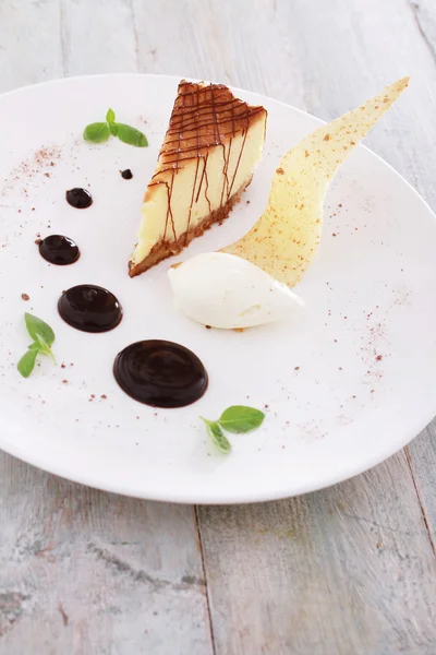 Pastel de queso chocolate — Foto de Stock