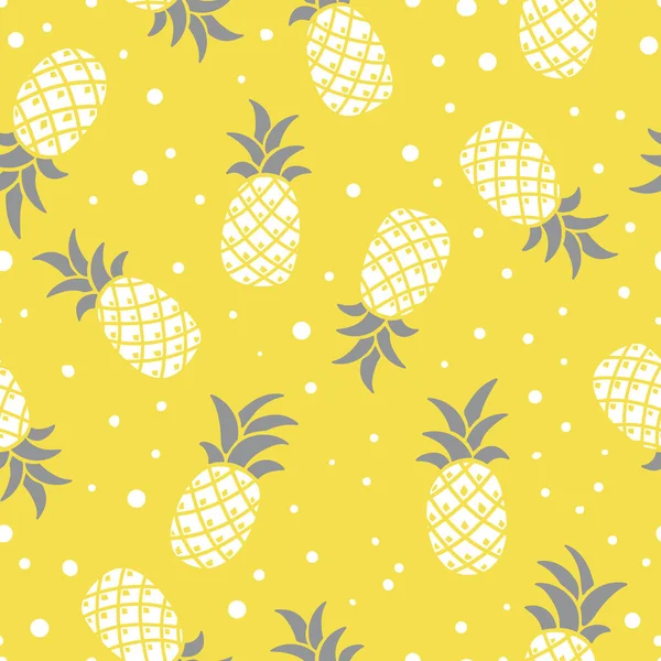 Ananas, gri, beyaz ve sarı renkli pürüzsüz arkaplan