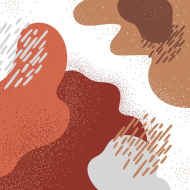 Beneklerin, çizgilerin, kahverengi noktaların vektör soyutlaması