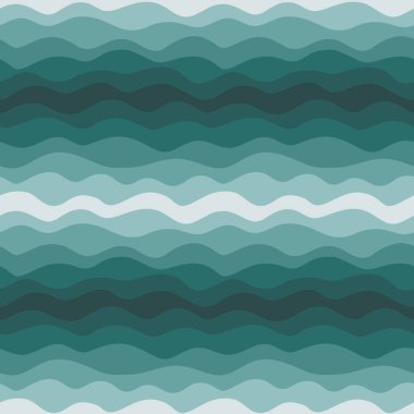Deniz dalgalarının kusursuz vektör deseni, minimalizm