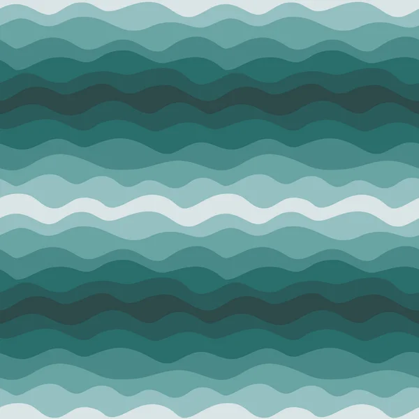 Seamless vector pattern of sea waves, minimalism — Stock Vector