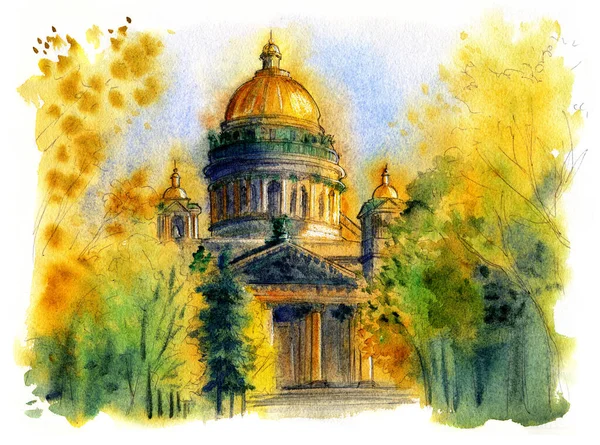 St. Isaacs Katedrali, Sonbahar, St. Petersburg