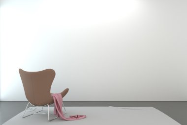 Boş odada modern sandalye