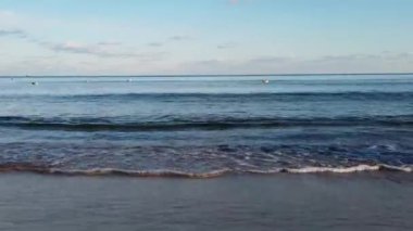 Kumsalda kumlar ve martılar