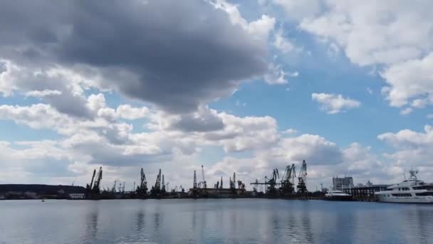 Video Waktu Port Varna — Stok Video