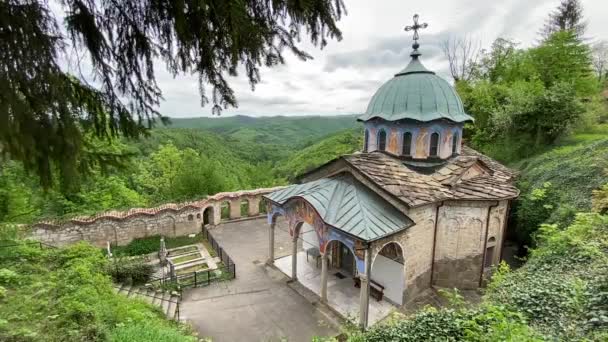 Sokolski Manastırı Gabrovo Bulgaristan Videosu — Stok video