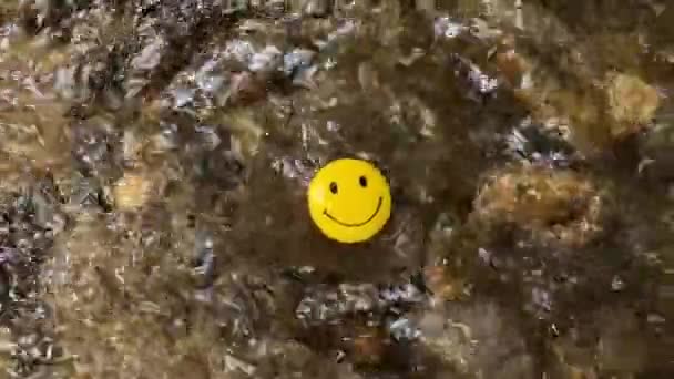 Sebuah Wajah Tersenyum Air Murni — Stok Video