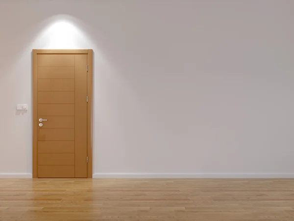 Chambre vide avec porte moderne — Photo