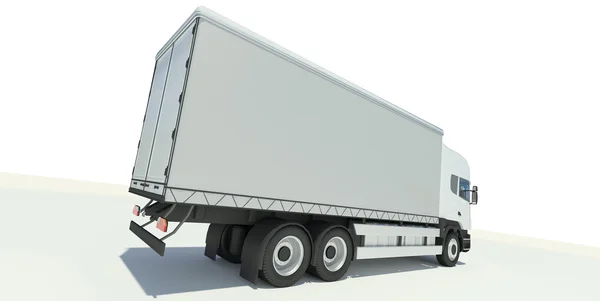 Lastbil bakifrån illustration — Stockfoto
