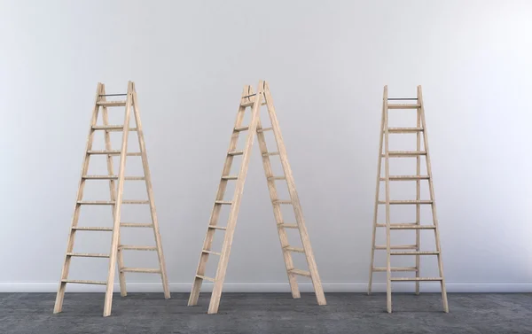 Step ladder in empty room