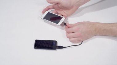 Smartphone solar cep telefonu şarj cihazı ile şarj