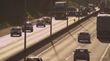 Sabahları meşgul karayolu