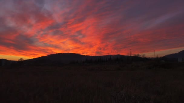 Cielo al atardecer — Vídeos de Stock