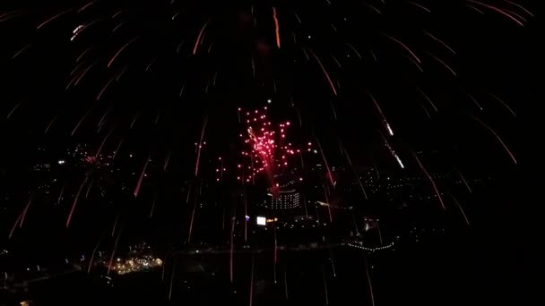 Fogos de artifício coloridos — Vídeo de Stock