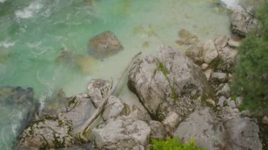 Hızlı nehirde turkuaz yaz