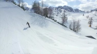 Pro snowboard atlama büyük bir sıçrama